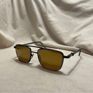Men's Robert Marc Handmade Black & Green Sunglasses  with Yellow Prescription